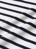 20TH HOLE Striped Half-Zip Collared T-Shirt [Navy]