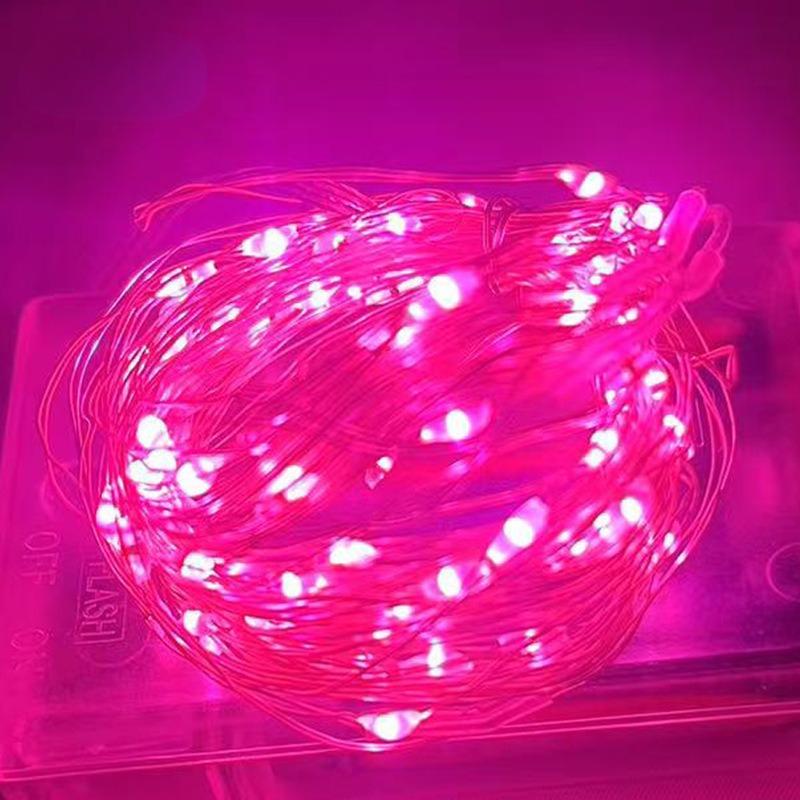 LED Strip Lights Small Colored Lights Wave Ball Battery Box Copper Wire Light String Christmas Bouquet Decorative Light String