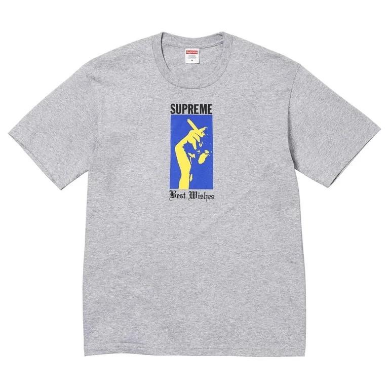 Supreme Wish Tee Heather Grey L
