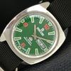 VINTAGE RICOH R31 AUTOMATIC JAPAN MENS GREEN COLOR DIAL WATCH A707660-1