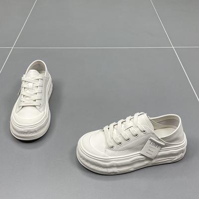 Two-wear Small White Shoes Women's  Spring New Style Dissolved Thick-soled Casual Sports All-match Sneakers Trend