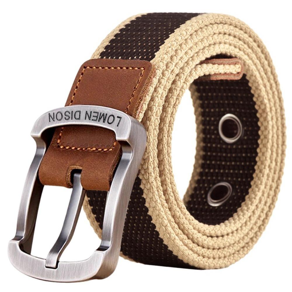 Stripe Men s Business Belt Adjustable Nylon Belt Soft Canvas Waist Belt Outdoor