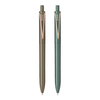 Flair Zoox X7 Retractable Gel Pen Pack of 2 Blue Ink Minimalistic Aesthetic Smooth Writing for School Office Journaling