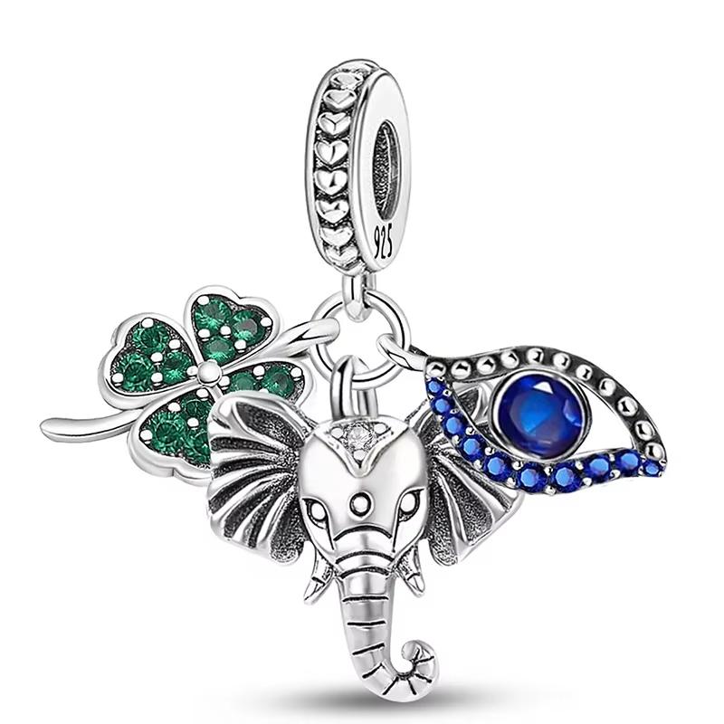 copper Luggage Elephant Butterfly Cherry Charm Bead Charms Bead Compatible With Diy Bracelets Making Gift of High Quality Fine Jewellery