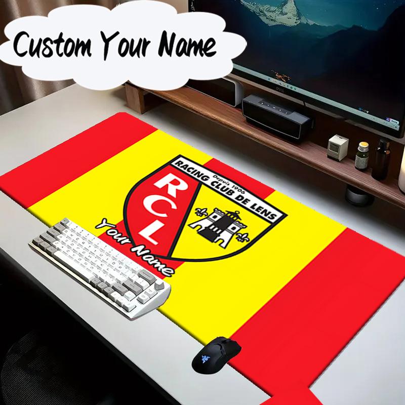 Custom Name Mouse pad Racing Club Lens Crest Mouse Pad Desk Mat, Non-Slip Rubber Backer Pad For Computer Notebook Gaming Mouse Pad Birthday Gift