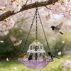 Cascade Hanging Bird Bath Fountain 3 Layer Bird Feeder Creative Bird Bath Bowl  Outdoor