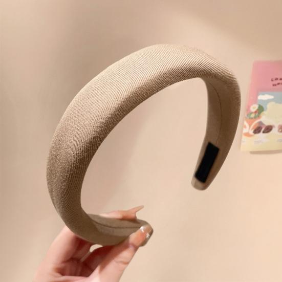 Women Headband Thick Sponge Filling Natural Face Shaping Headband Comfortable High Cranium Head Band Autumn Winter Hair