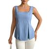 European & American Summer 2025 Sleeveless Drawstring Camisole - French Slim Pullover Vest for Women