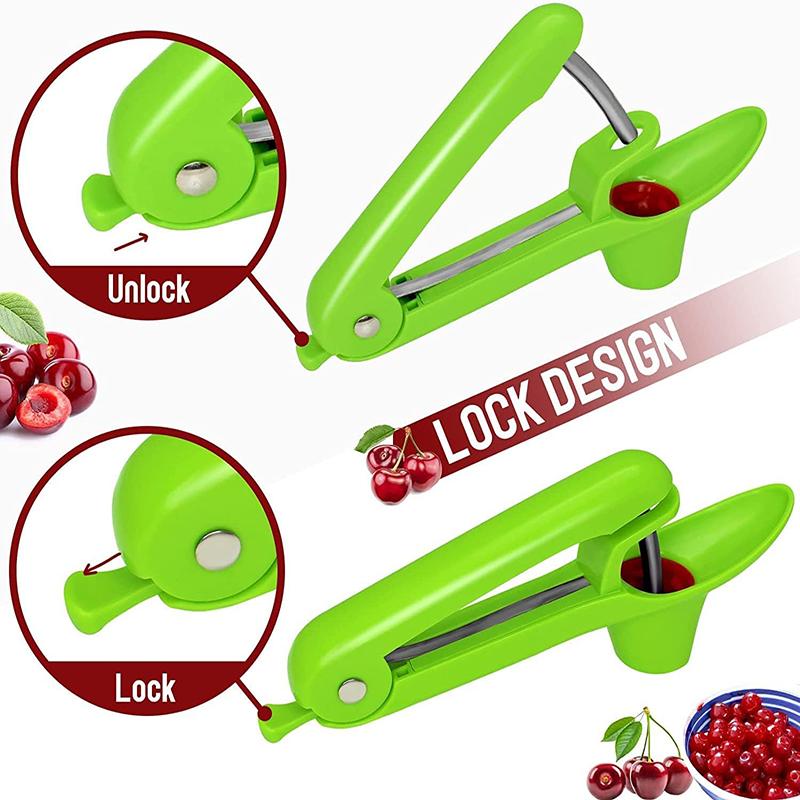 Cherry Pitter Tool Stainless Steel Cherry Corer Core Seed Remover Cherry Pip Remover Olive Grapes Jujubes Pitter Tool Fruit Tool