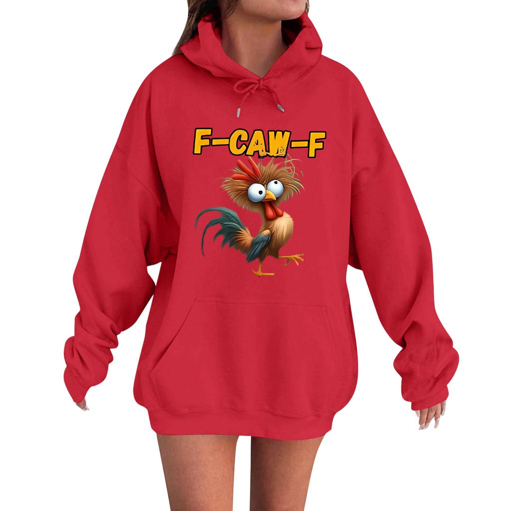 Women's Fashion Casual Long Sleeve Loose  Printed Sweatshirt