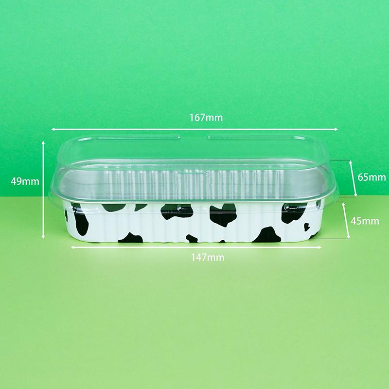 Tin Paper Box Thickened Aluminum Foil Box Packaging Takeaway Box Air Fryer Special Disposable Cheese Baked Durian Box