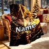 Custom Name Personalized Demon Slayer Print Blanket, Home Decor, Bedroom, Sofa, Camping, Couch, Gifts for Birthday Christmas