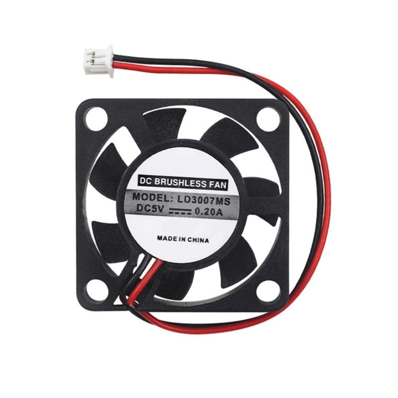 

DC5V Efficient Heat Sink Cooling Fan For Single Board Computer 2Pin 1.25mm Connection LD3007MS 1