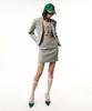 UNTAGE Gold Button Boucle Tweed Mini Skirt_Uws-Fs21