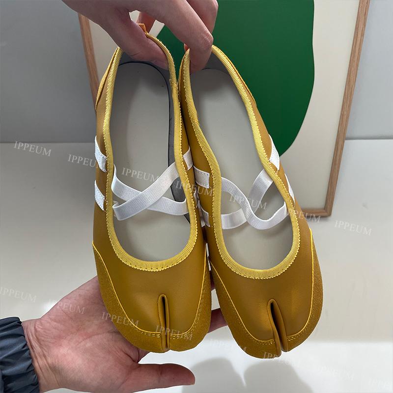 

Модные IPPEUM Красные балетки Женские с раздельным носком Балерина Таби Кроссовки Туфли 250