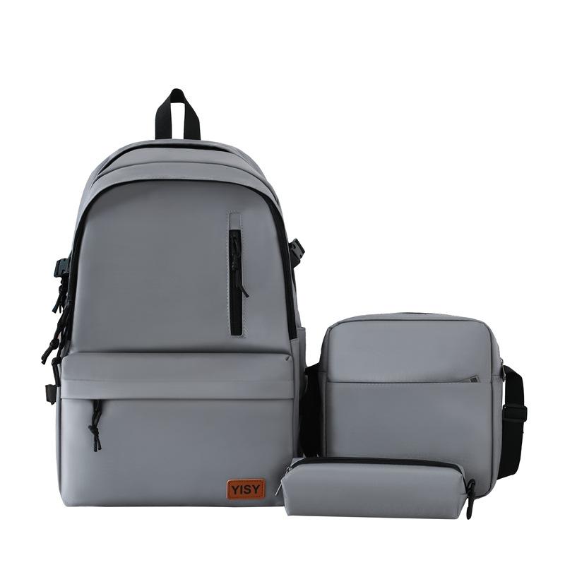 Schoolbag Korean version backpack male student schoolbag simple and fashionable large capacity lightweight travel bag junior high school high