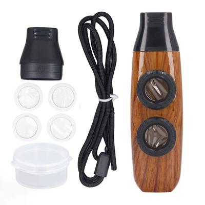 Flauta Kazoo Flauta de Furo Duplo Flauta Ajustável Instrumento Musical de Sopro com Diafragma para Tocar