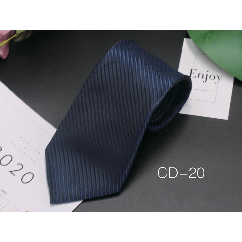 Men's Business Tie 8cm Professional Dress Interview Striped Tie Stylish Business-style Ties Navy Black Multi-colorTraditional Hand-knotted Design