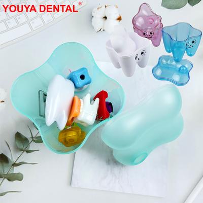 Dental Storage Box Dentist Clinic Plastic Cute Tooth Shape Desktop Small Items Storage Case Dentistry Sundry Container Organizer