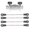 4Pcs Adjustable Rear Upper Suspension Arm Tie Rod Linkage Arm for 1/10 RC Car Truck