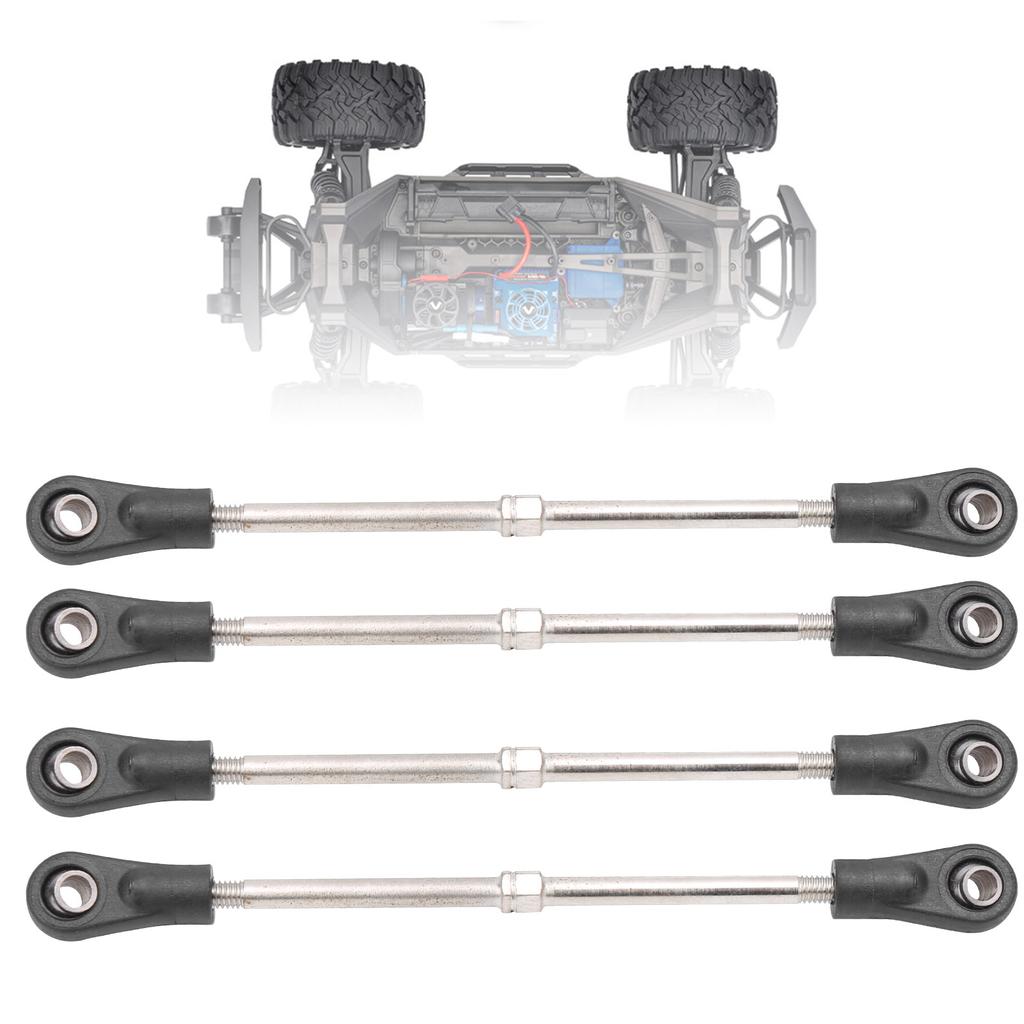 4Pcs Adjustable Rear Upper Suspension Arm Tie Rod Linkage Arm for 1/10 RC Car Truck