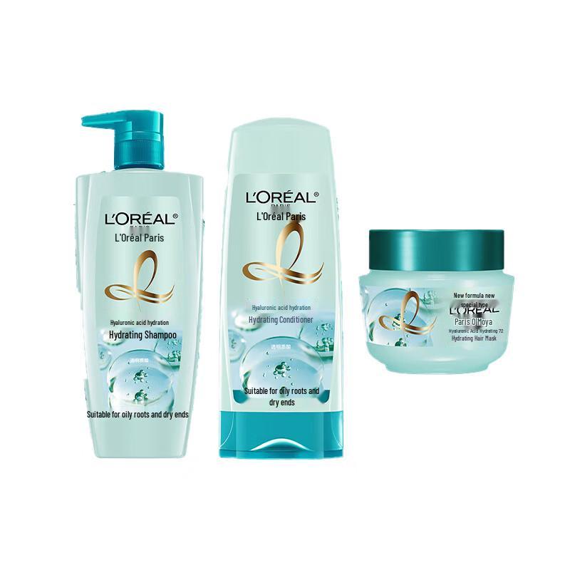 

L Oréal Hyaluronic Acid Hydrating 3-Piece Hair Care Set