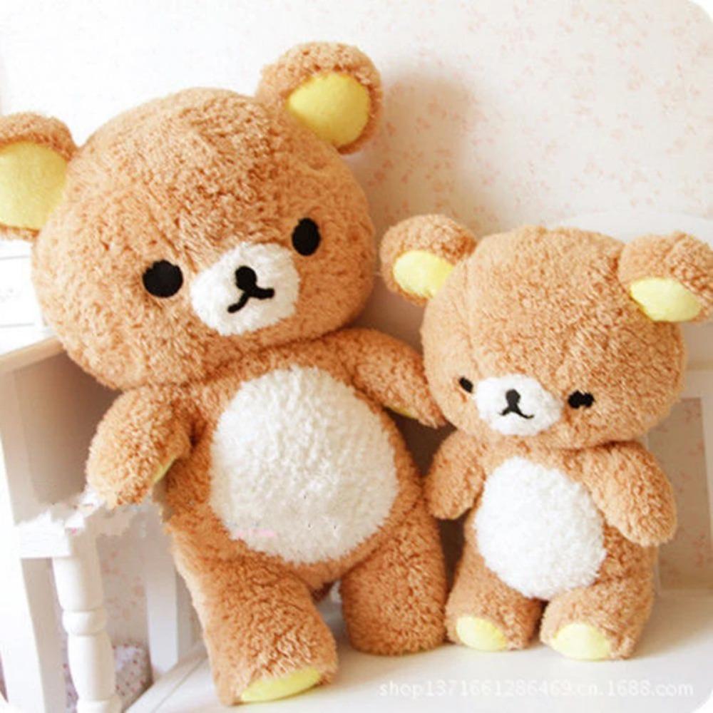 60/80cm Big Size Rilakkuma Plush Toy Kawaii Relax Bear Stuffed Dolls Animals Teddy Bear Peluche Cushion Xmas Gift For Kids