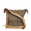 9362 Signature Canvas Shoulder Bag Beige Canvas Used