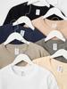 Cotton Short Sleeved T-shirt Women's Shoulder Round Neck Top Solid Color Half Sleeved Base Shirt Clothes