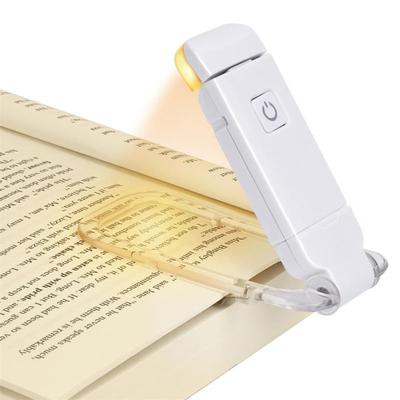 LED Buchlampe USB Wiederaufladbar Tragbar 3 Helligkeiten Einstellbar Clip-on Leselampe Geschenk Für Buch