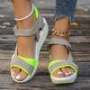 Summer new muffin bottom Velcro platform sandals