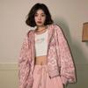 Sweatshirt Zip Hoodie Y2k Streetwear Loose Pink Leopard Short Cardigan Coat Women's Spring and Autumn New Vintage Clothes Tops