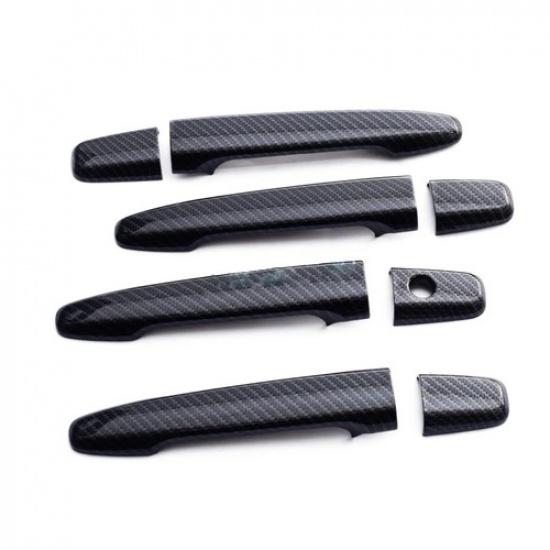 Carbon Fiber Door Handle Cover Trim For Mitsubishi Outlander Sport Accessories