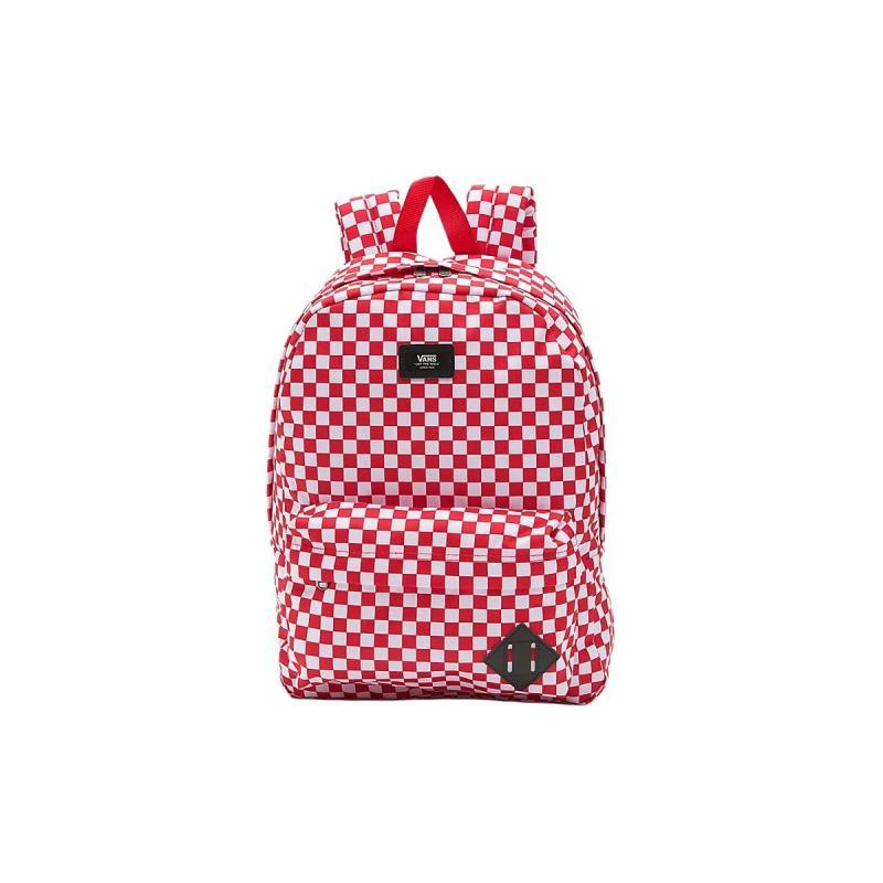 Vans Polyester Backpack Regular Unisex Red White Vans VN0A3I6RRND