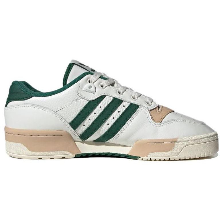 Adidas Originals Rivalry Low Non-Slip Durable Low-Top Skate Shoes Unisex Sneakers White Green IE4596