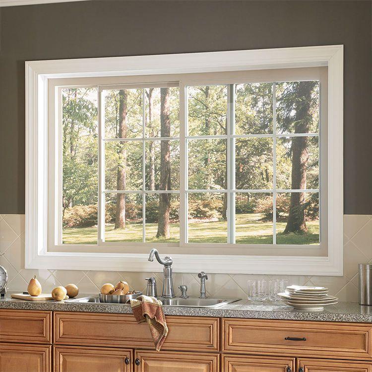 DN Aluminium Sliding Window 2.0mm Thermal Break Structure Slide Window Smoothly Metal Frame Soundproof Window for House