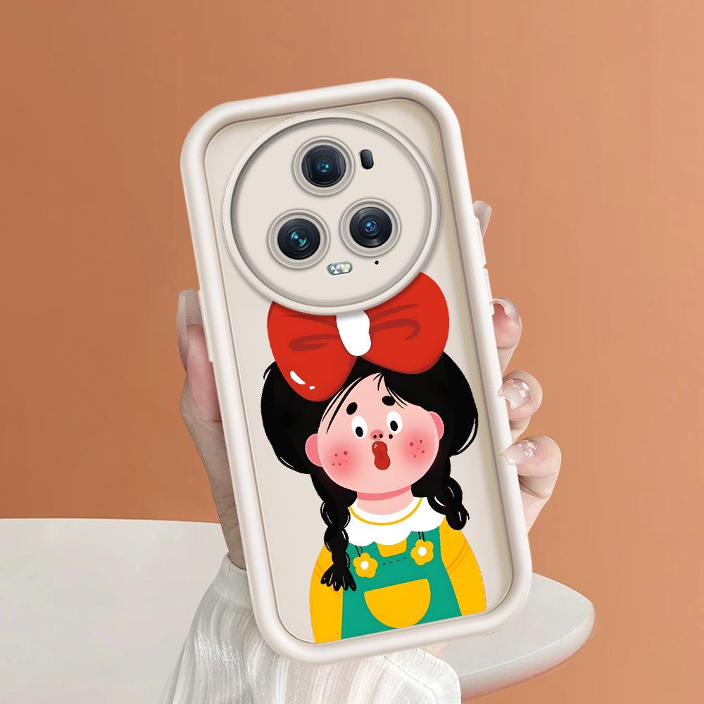 Soft Silicone Square Ladder Printing Pattern Phone Casing Full Cover Camera Shockproof Protection Rubber Case for Huawei Honor