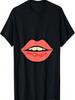 Ladies Lips Mouth Kiss T-Shirt