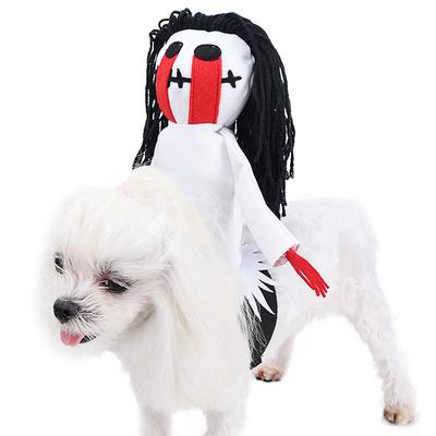 Halloween Funny Dog Cat Costume Horse Riding Costume Puppy Clothes Funny Coat Halloween Cosplay Pet Cat Puppy Accessories