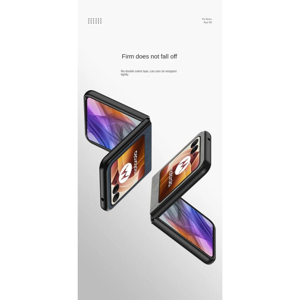 Luxury Leather Shockproof Case for Motorola Moto Razr 50 40 Ultra Protective Cover Magnetic Car Phone Textured Lightweight Full Protection