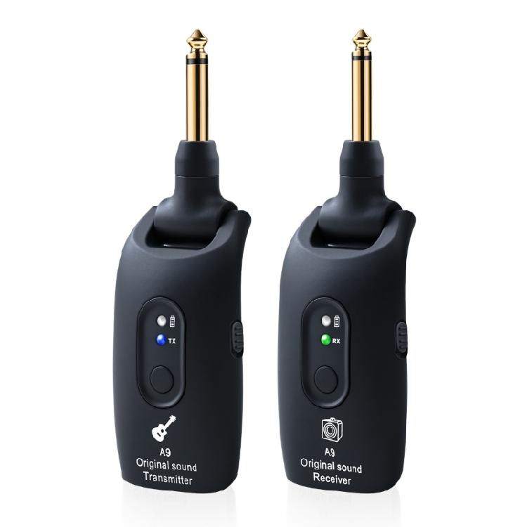 

2.4GHz Wireless Guitar Systems Rechargeable Wireless Guitar Transmitters Receiver Electronic Instrument Accessories чёрный