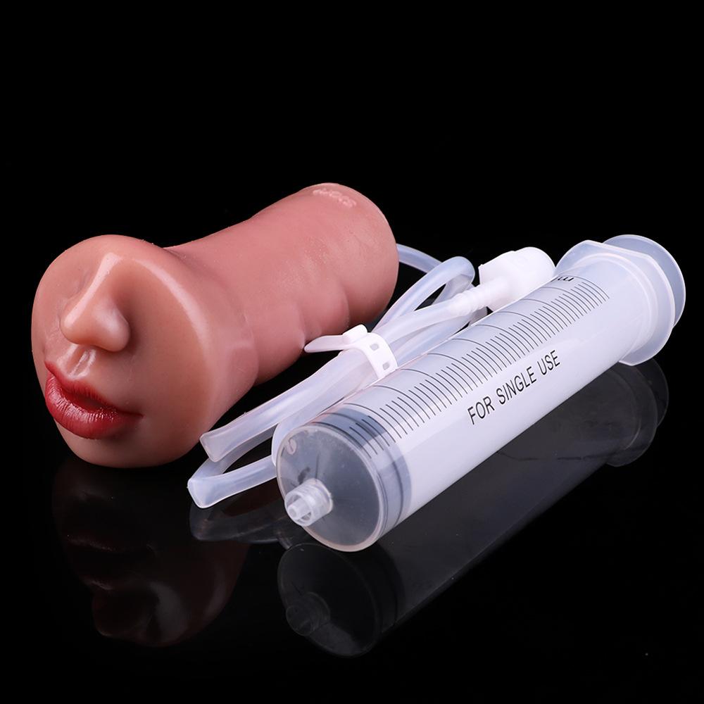 Super Soft Silicone Male Masturbator Cup - Realistic Anal & Vaginal Sex Toy for Men - Penis Trainer