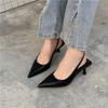 Nuovo Stile Bailamos Sandali da Donna Punta Affilata Eleganti Scarpe a Tacco Basso Moda Estiva Slingback Donna Zoccoli Scarpe Décolleté Scarpe Eleganti