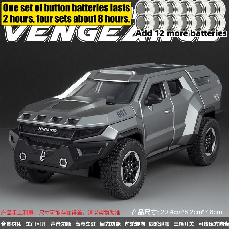 1:24 Rezvani Motors Vengeance Amerikanischer Premium Gepanzertes Geländewagen SUV Legierung Metall Druckguss Modellauto Simulation Miniatur Urlaub