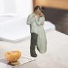 Resin Family Sculpture Meaningful Home Decor Gift American Style Resin Family Figurine for Anniversary Birthday Christmas