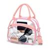 Transparent Handbag Clear Crossbody Tote with Adjustable Strap Large Capacity Waterproof Shoulder