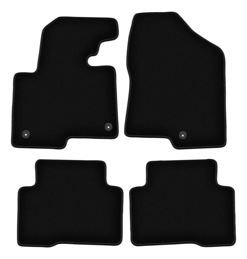 BASIC Black Velour Floor Mats For: Hyundai SantaFe III SUV (2012-)