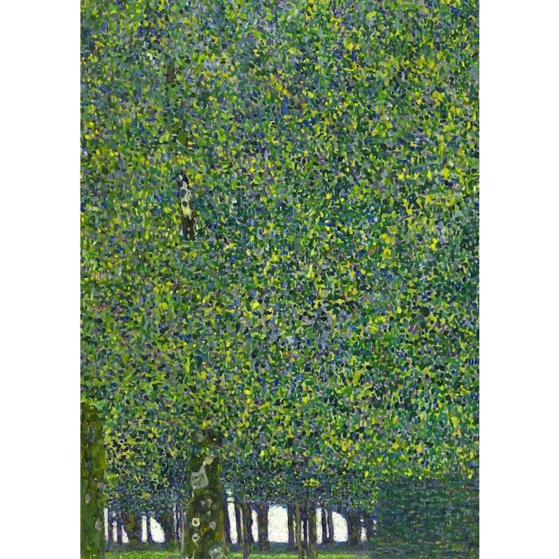 Gustav Klimt Green Flower Garden Flora Lady Wall Art Canvas Painting Nordic Poster and Prints Wall Picture for Living Room Decor