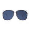 Dior Fashion Trend Alloy Round Frame Sunglasses Women sunglasses Silver DIORSTELLAIRE6-202084J5G61A9