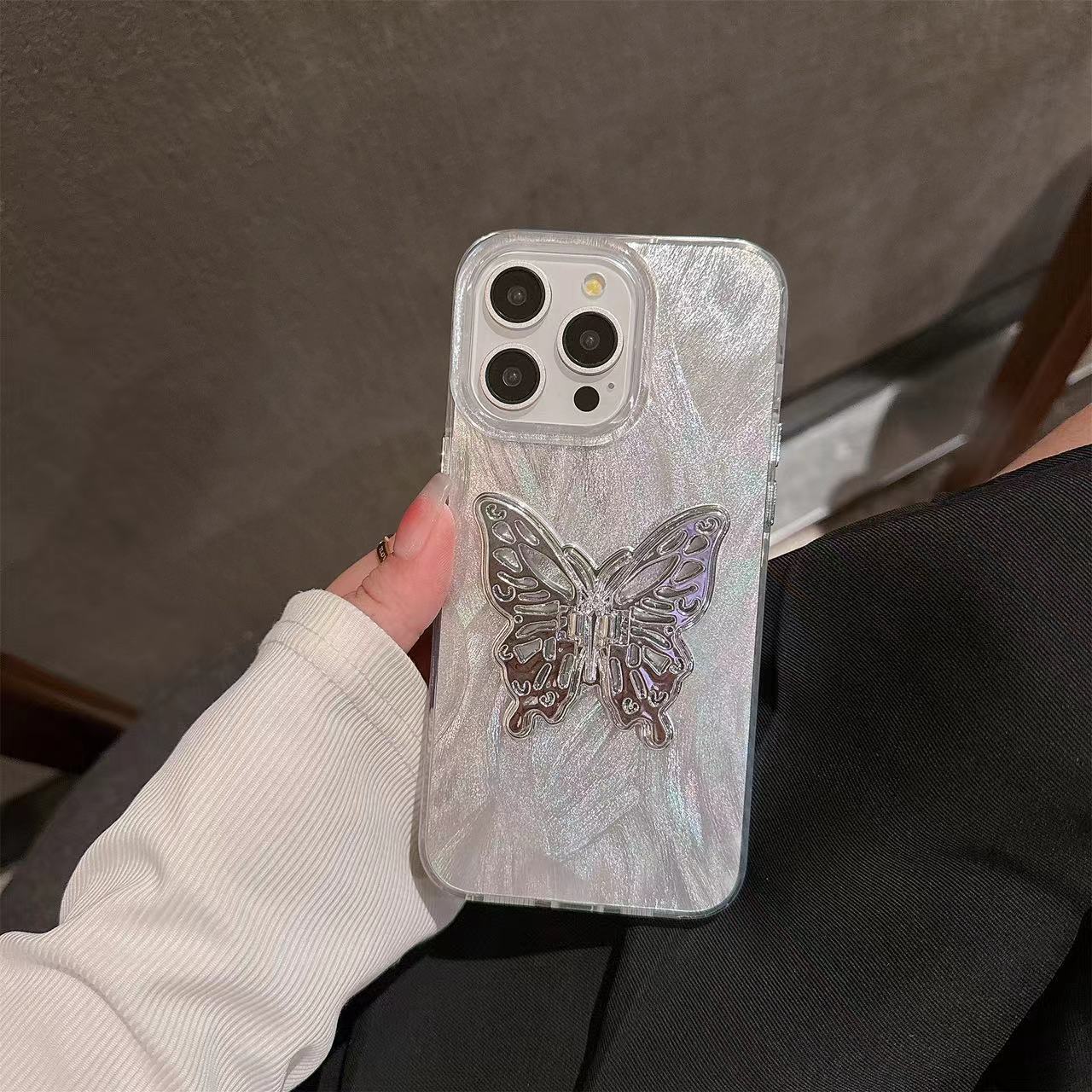 

Чехол для телефона с подставкой-бабочкой для iPhone 11/12/13/14/15 iphone 15 pro max